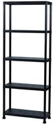 Regál plastový T80 80x30x181 cm čierny