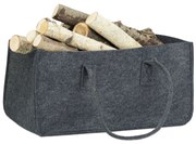 Plstená taška na palivové drevo RD21755, antracitová