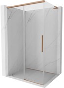 Mexen Rox, L posuvný sprchový kút 95 x 70 cm, 8mm číre sklo, medený matný profil, 8C2L-095-070-65-00