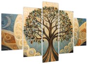 Obraz – Strom života a špirály (150x105 cm)