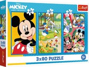 Trefl Puzzle 3x80 Mickey Mouse