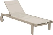 CASABLANCA záhradné lehátko taupe/taupe