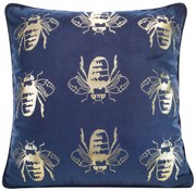 DEKORAČNÁ OBLIEČKA NA VANKÚŠ BLINK15 45X45 CM NÁMORNÍCKA MODRÁ