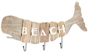 Drevený vešiak veľryba Beach - 58 * 5 * 27 cm