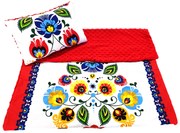 INTERMEDIC SK Set Intermedic do kočíka Folk červená 70x60/20x30cm