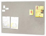 Nástenka s hliníkovým rámom ELIZA, 3000x1200 mm, svetlošedá