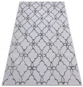 Koberec MEFE 8504 KONICZYNA, kvietky - tmavo sivý