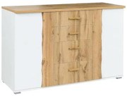 Komoda Wood 03 130 biela/wotan