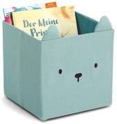 Zeller Present Úložné boxy na hračky, štvorcový tvar MUŠELÍN, mätová, 28x28x28