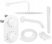 Mexen Kai, podomietková sprchová/vaňová sada DR70 s dažďovou sprchou 30 cm, biela, 77602DR70301-20