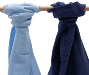 Bavlnené plienky New Baby 70x80 cm 2 ks svetlo modrá, tmavo modrá