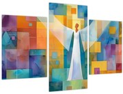 Obraz - Geometrický anjel (90x60 cm)