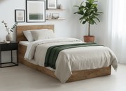 Posteľ SOFIA 90 x 200 cm, dub artisan Rošt: Bez roštu, Matrac: Bez matraca