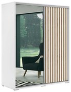 Skriňa Kair biela/lamela zlatý craft 200x215x62