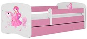 Detská Posteľ. Babydreams+Sz+M Ružová 80x180 1 Princezn