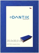 DANTIK rám na obraz 20x30 | RETRO modrá (Sklo Čiré)
