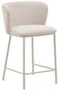 Béžová barová stolička (výška sedadla 65 cm) Ciselia – Kave Home