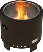 Outsunny Ohnisko, Bezdymové stolové ohnisko, Ø45 cm Ohnisko s rukoväťou, Poker, Ohniskový košík pre záhradu, kempovanie, patio, kov, čierne | Aosom