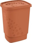 Kôš na bielizeň Flowers 55 l, terakota%