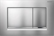 Geberit 115.883.JQ.1 - Splachovacie tlačidlo Sigma30 24,6x16,4 cm, matný chróm / lesklý chróm