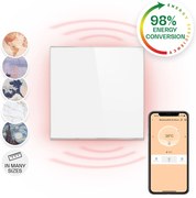 Klarstein Wonderwall 360 Smart, infračervený ohrievač, 60 x 60 cm, 360 W, týždenný časovač, IP24, biely