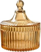 Storage Jar ? 10x12 Cm Yellow Glass - ? 10*12 cm