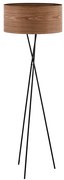 Eglo 33705 - Stojacia lampa CANNAFESCA 1xE27/60W/230V hnedá/čierna