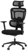 Kancelárske kreslo KA-Y358 BK, čierna sieťovina