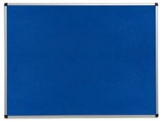 Nástenka s hliníkovým rámom MARIA, 1200x900 mm, modrá