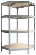 AR Shelving Rohový nástrčný regál Rivet, 180 x 90 x 90 x 45 cm (100274797)