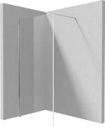 Deante Kerria Plus, Walk-in sprchová zástena 80cm, výška 200cm, 6mm číre sklo s ActiveCover, chrómový profil, KTS_038P