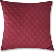 Dekoračný vankúš Christene 45x45 cm, vínový s kosoštvorcami%