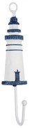 Nástenný háčik zdobený majákom Lighthouse Nautic - 4*4*18 cm