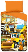 Good Morning Obliečky Good Morning 100% bavlna Building 140x200/70x90 cm