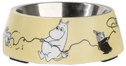 Miska pre psov Moomin Pets M, žltá