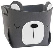 Sivý kôš na hračky BEAR