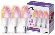 SADA 3xLED RGBW Stmievateľná žiarovka C37 E14/4,9W/230V 2200-6500K CRI90 Wi-Fi-WiZ