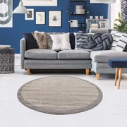 Dekorstudio Moderný okrúhly koberec ART 2231 béžový Priemer koberca: 120cm