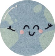 Detský kusový koberec Big Big World kruh, 100x100, modrá, detská izba, Lorena Canals