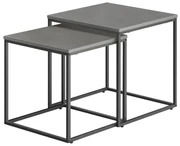 Súprava 2ks konferenčných stolíkov QUADRO, sivé