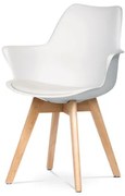 Jedálenská stolička Autronic 61x81 cm biela plast CT-771 WT