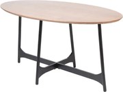 Jedálenský stôl SAVELMA naturálny s čiernymi nohami 892306