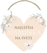 Ceduľka z dreva srdce malé NEU 7x0,4x7 cm