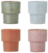 Bloomingville Hrnček Espresso Ewan Multi 75 ml – sada 4 ks