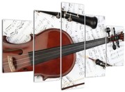 Obraz - Hudobné nástroje (150x105 cm)