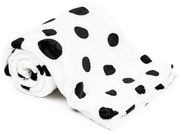 4Home deka Soft Dreams Bodky Dalmatín čiernobiela, 150 x 200 cm