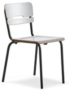 Školská stolička SCIENTIA, široké sedadlo, V 460 mm, antracit/šedá