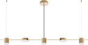 Toolight - LED závesné svietidlo APP929-5CP, zlatá, OSW-07008