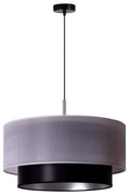 Duolla - Luster na lanku NANTES 1xE27/15W/230V pr. 45 cm strieborná/čierna