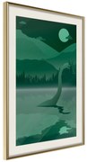 Artgeist Plagát - Loch Ness [Poster] Veľkosť: 20x30, Verzia: Zlatý rám s passe-partout